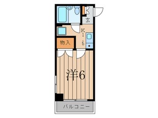 クレセントユニ二子新地の物件間取画像